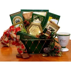 Best Pirce 😀 GBDS 🎁 Christmas Trimmings Holiday Gift Basket 🧨