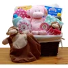 Best deal 👏 GBDS A New Little Monkey New Baby Gift Basket - Pink 🛒